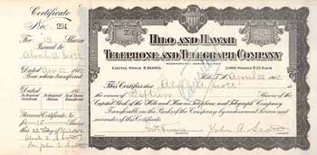 Hilo and Hawaii Telephone & Telegraph Co.