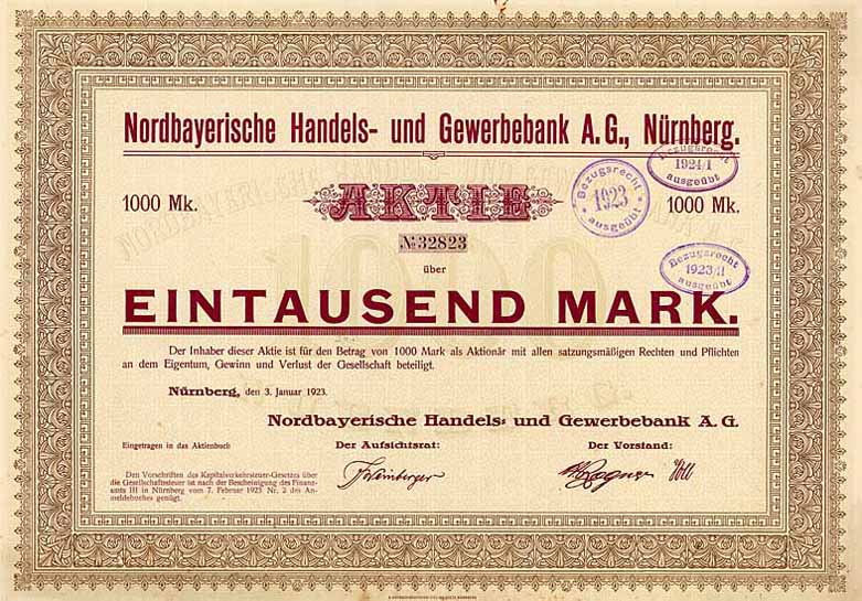 Nordbayerische Handels- und Gewerbebank AG