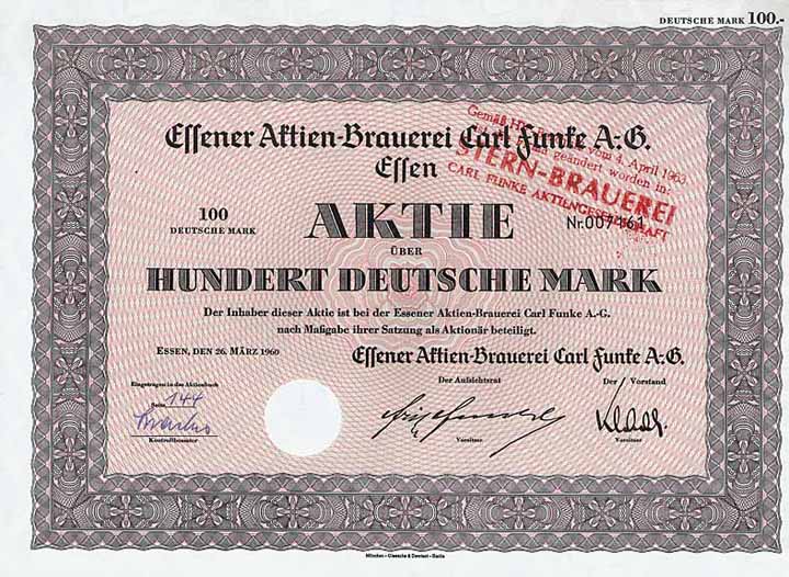 Essener Aktien-Brauerei Carl Funke AG