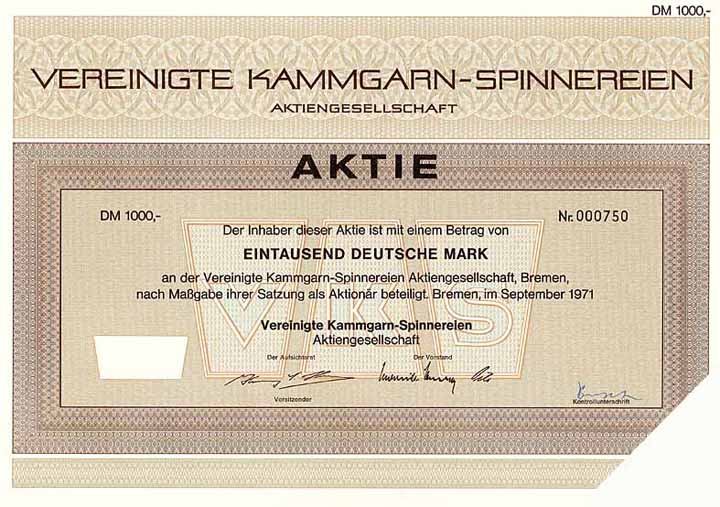 Vereinigte Kammgarn-Spinnereien AG