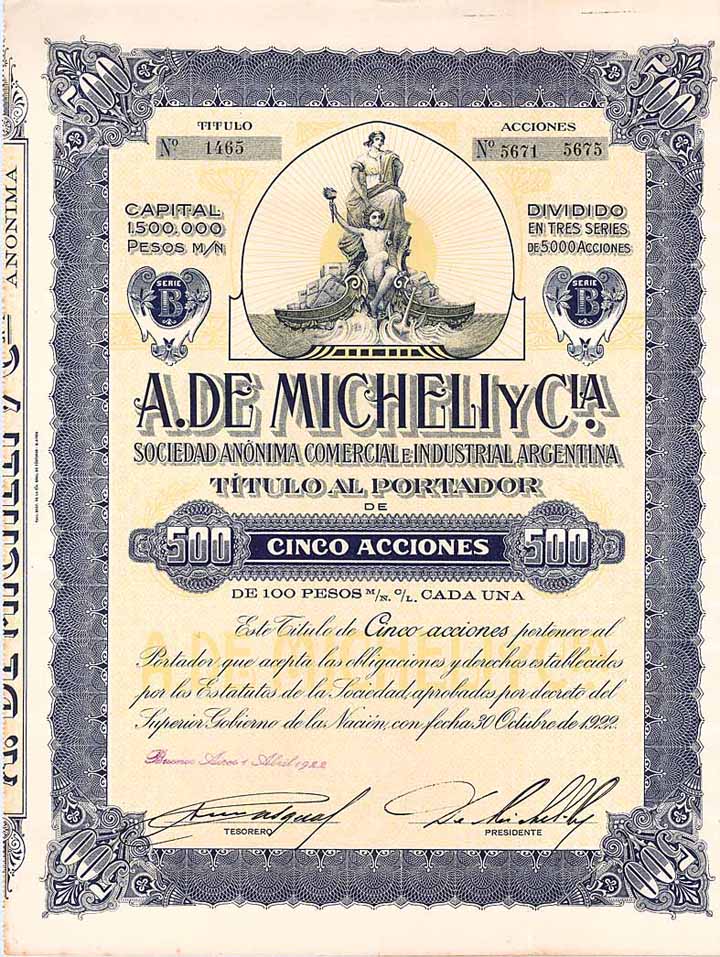 A. de Micheli y Cia. S.A. Comercial e Industrial Argentina