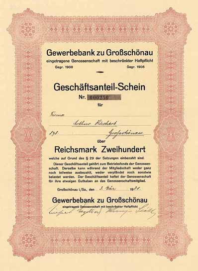 Gewerbebank zu Großschönau eGmbH