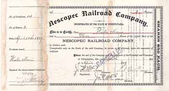 Nescopec Railroad