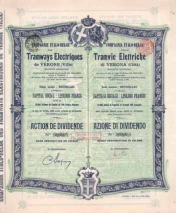 Cie. Italo-Belge des Tramways Electriques de Vérone (Ville) S.A.