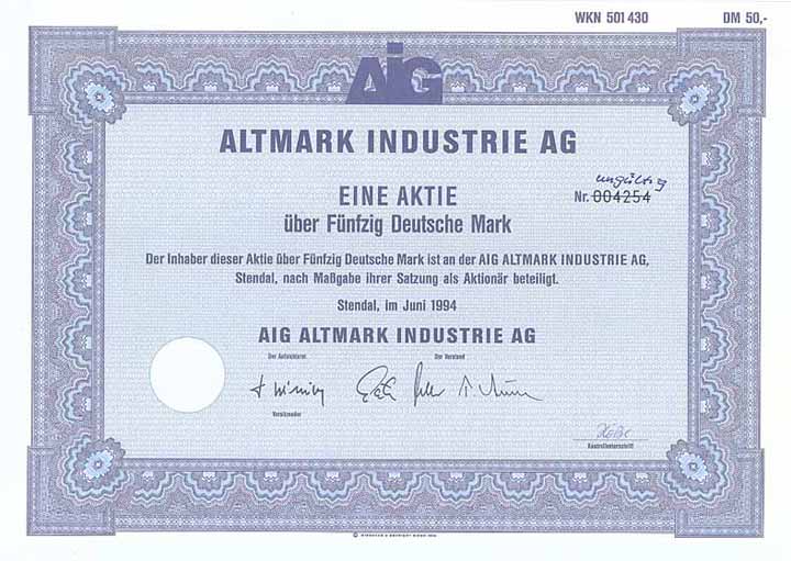 AIG Altmark Industrie AG