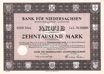 Bank für Niedersachsen AG
