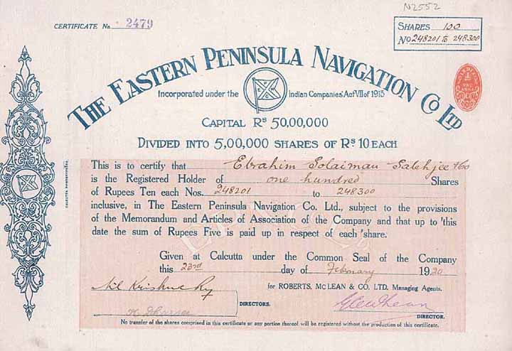 Eastern Peninsula Navigation Co.