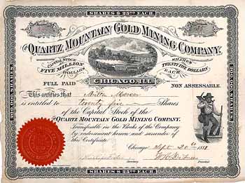 Quartz Mountain Gold Mininig Co.