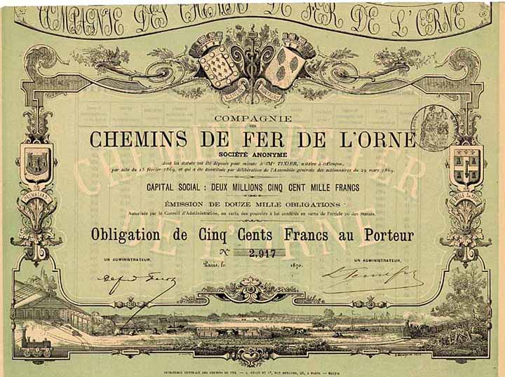 Cie. des Chemins de Fer de l’Orne S. A.