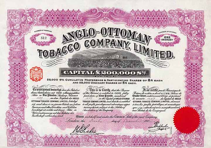 Anglo-Ottoman Tobacco Co.