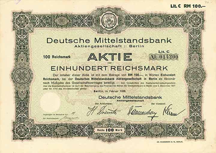 Deutsche Mittelstandsbank AG