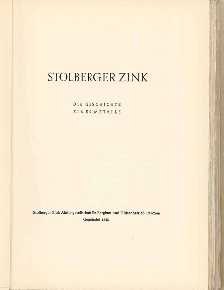 Stolberger Zink - Die Geschichte eines Metalls