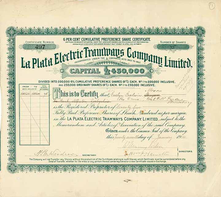 La Plata Electric Tramways Co., Ltd.