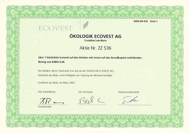 ÖKOLOGIK ECOVEST AG