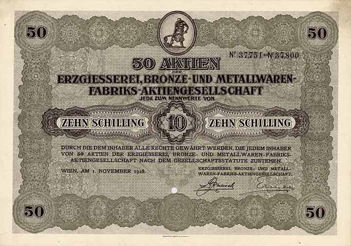 Erzgiesserei, Bronze- und Metallwaren-Fabriks-AG