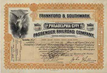 Frankford & Southwark Philadelphia City Passenger Railroad