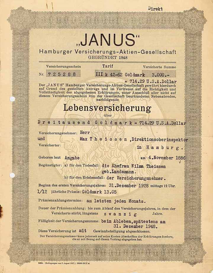 Janus Hamburger Versicherungs-AG