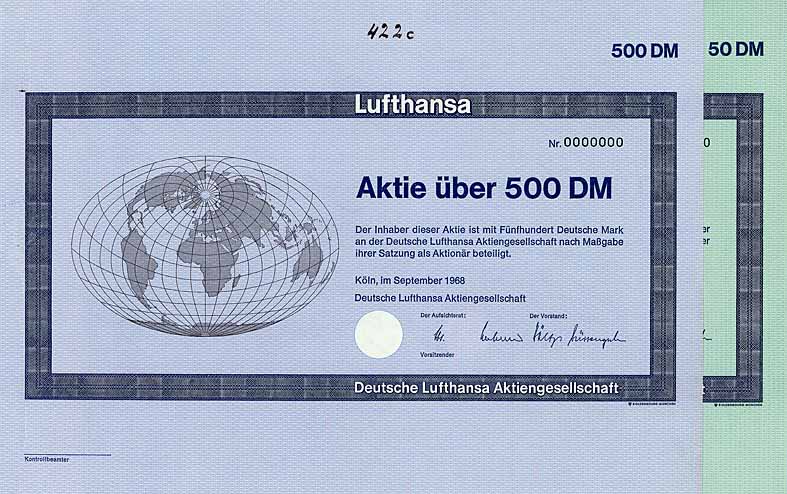 Deutsche Lufthansa AG (2 Stück)