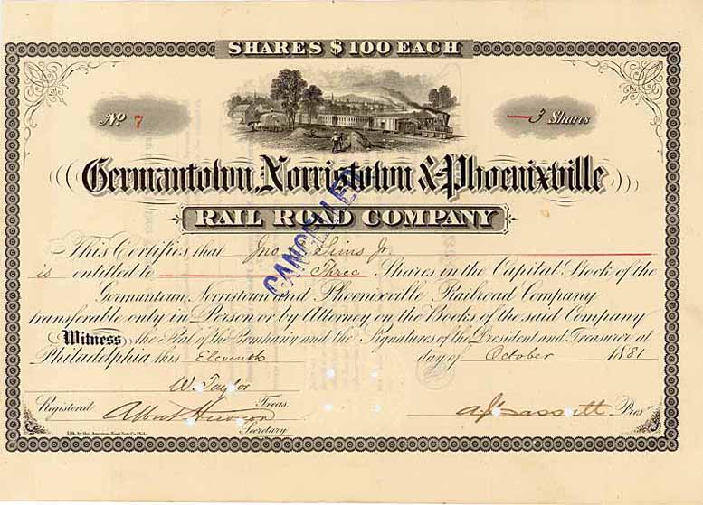 Germantown, Norristown & Phoenixville Railroad
