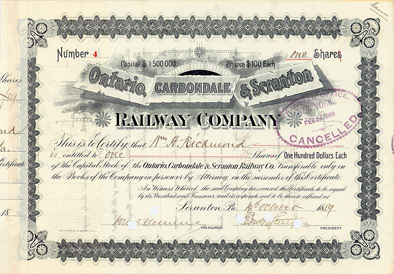 Ontario, Carbondale & Scranton Railway
