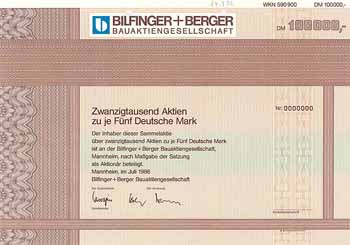 Bilfinger + Berger Bauaktiengesellschaft