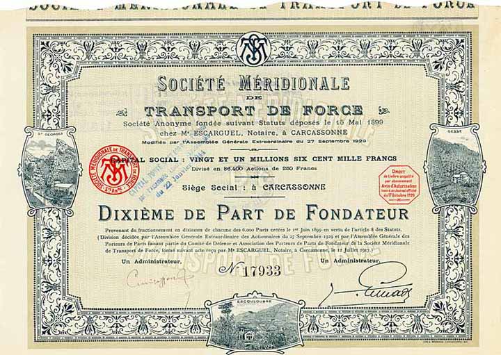 Soc. Méridionale de Transport de Force S.A.