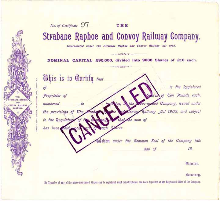 Strabane Raphoe and Convoy Railway Co.