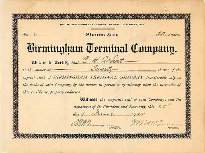 Birmingham Terminal  Co.