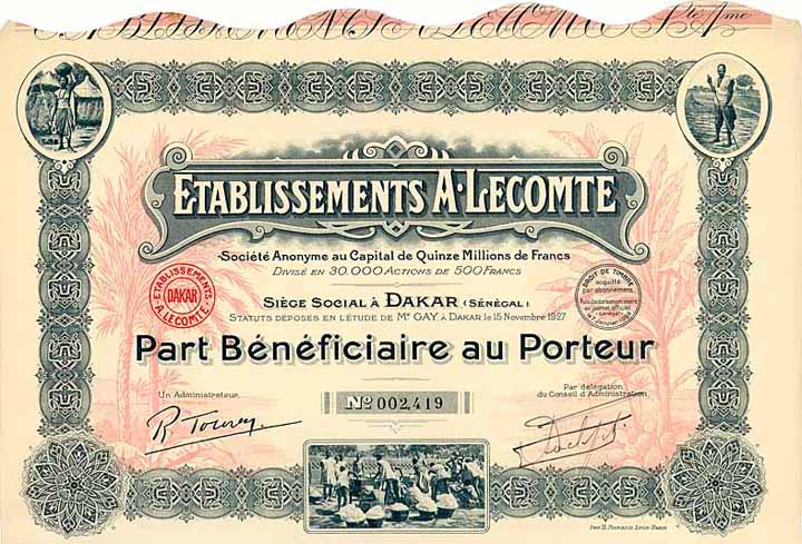 Etablissements A. Lecomte S.A.