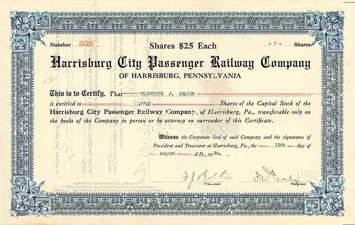 Harrisburg City Passenger Railway