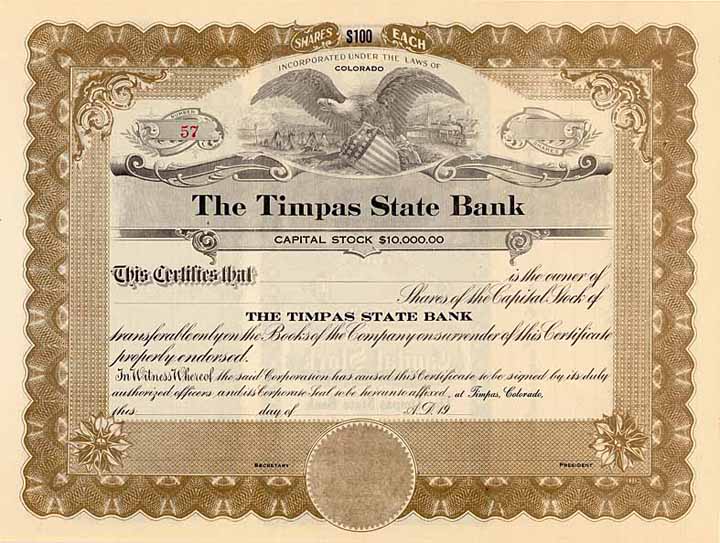 Timpas State Bank