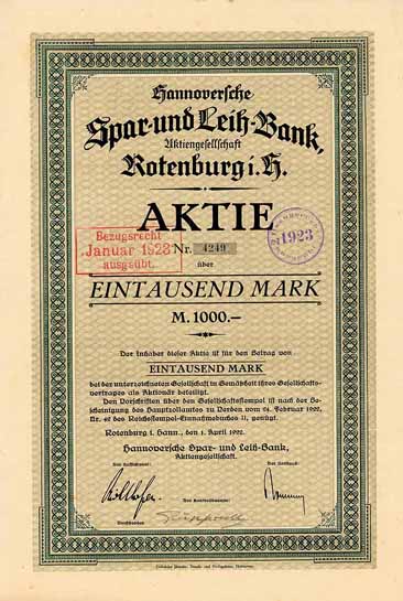 Hannoversche Spar- und Leih-Bank AG