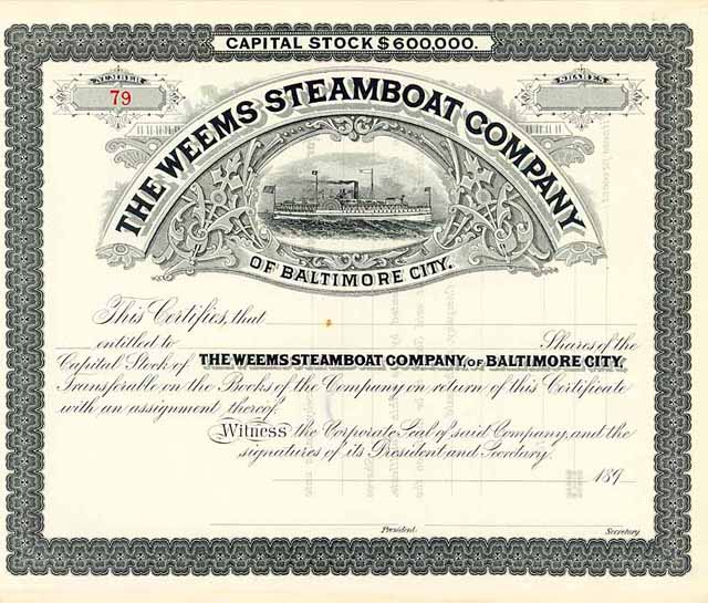 Weems Steamboat Co. of Baltimore City
