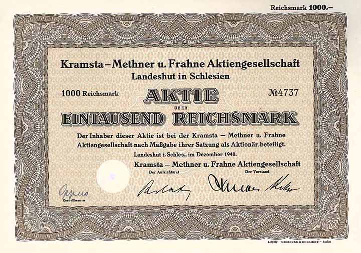 Kramsta-Methner u. Frahne AG