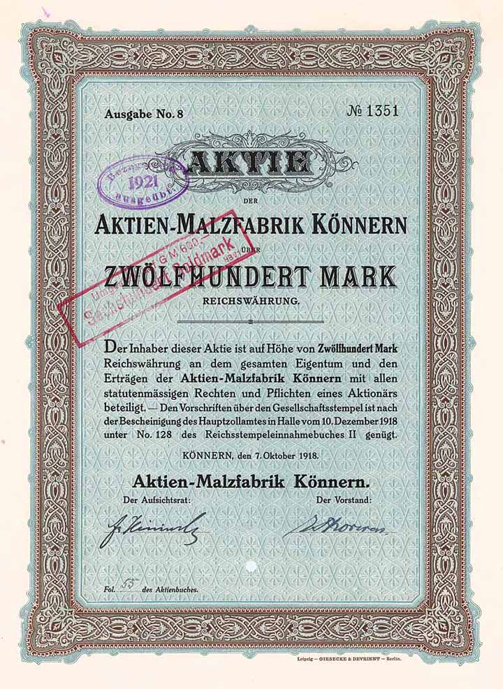 Aktien-Malzfabrik Könnern