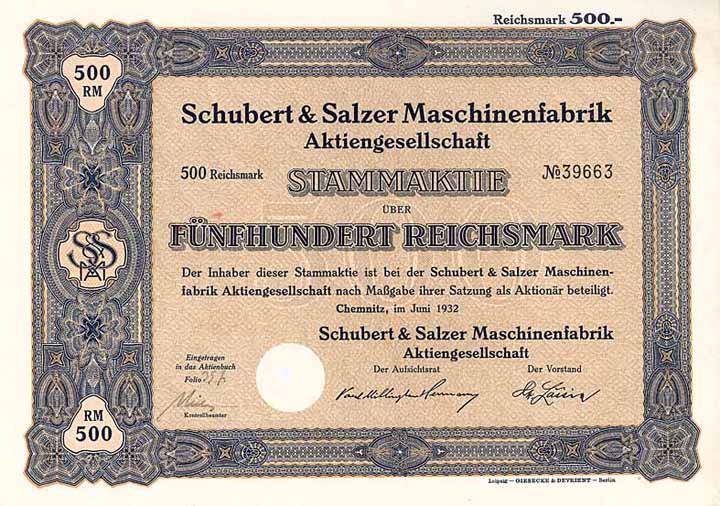 Schubert & Salzer Maschinenfabrik AG