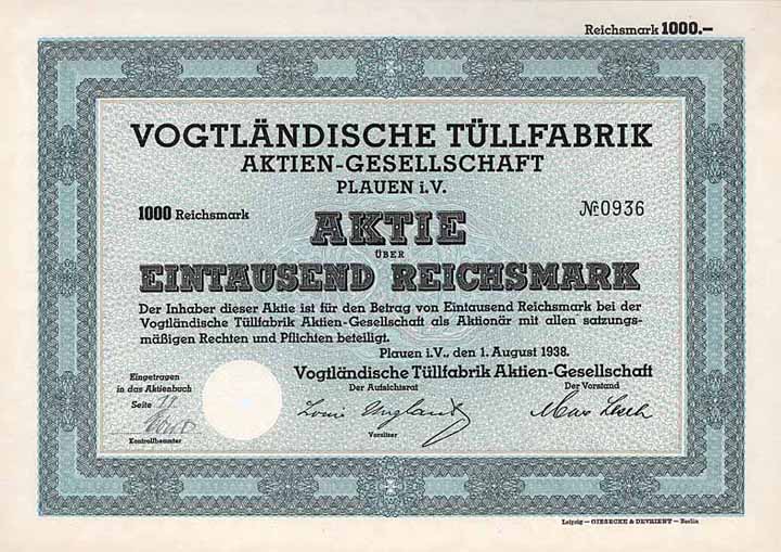 Vogtländische Tüllfabrik AG