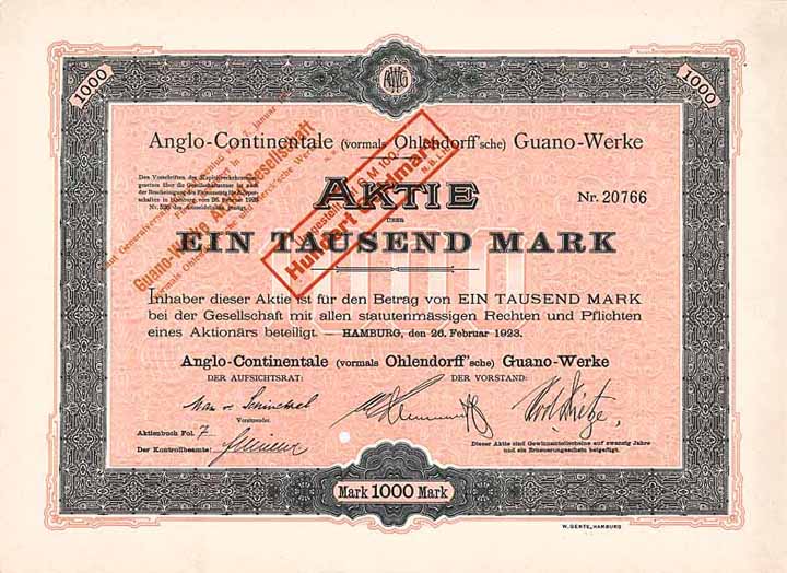 Anglo-Continentale (vormals Ohlendorff'sche) Guano-Werke