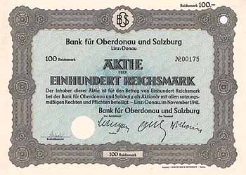 Bank für Oberdonau und Salzburg