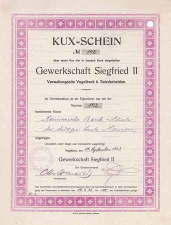 Gewerkschaft Siegfried II.