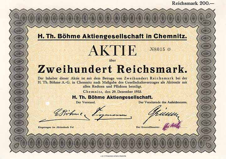 H. Th. Böhme AG