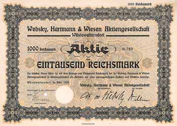 Websky, Hartmann & Wiesen AG