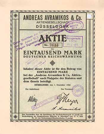 Andreas Avramikos & Co. AG