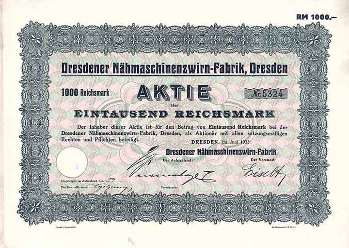 Dresdener Nähmaschinenzwirn-Fabrik