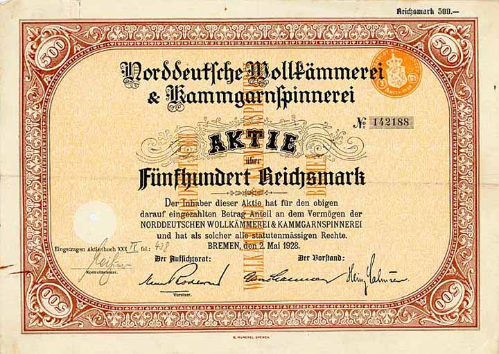 Norddeutsche Wollkämmerei & Kammgarnspinnerei