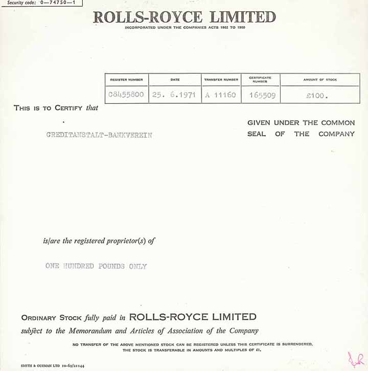 Rolls-Royce Ltd.