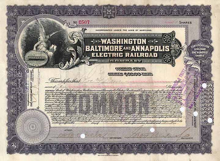 Washington, Baltimore & Annapolis Electric Railroad