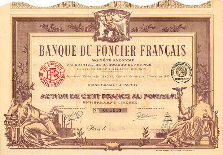 Banque du Foncier Français S.A.