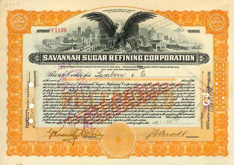 Savannah Sugar Refining Corp.