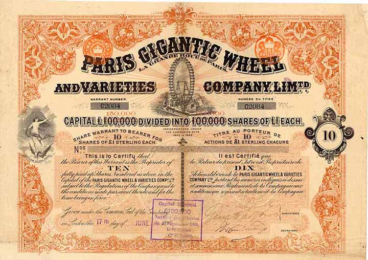 Paris Gigantic Wheel and Varieties Company, Ltd.